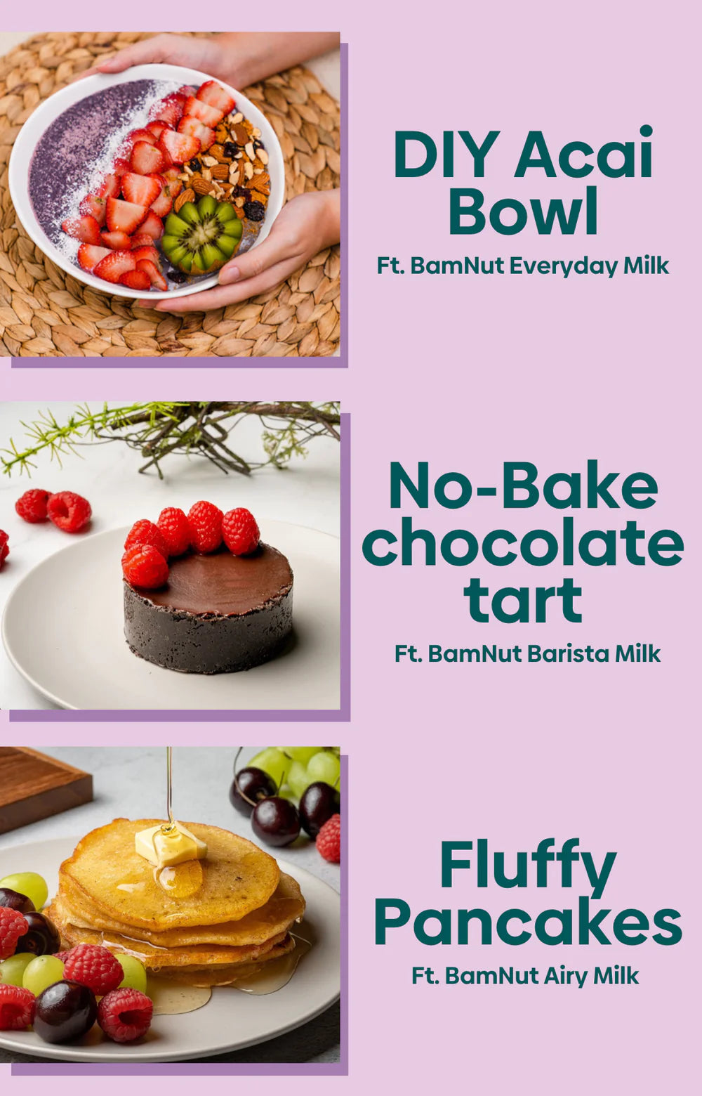 The proof is in the pudding – Amazing desserts you can make with BAMnut milk!