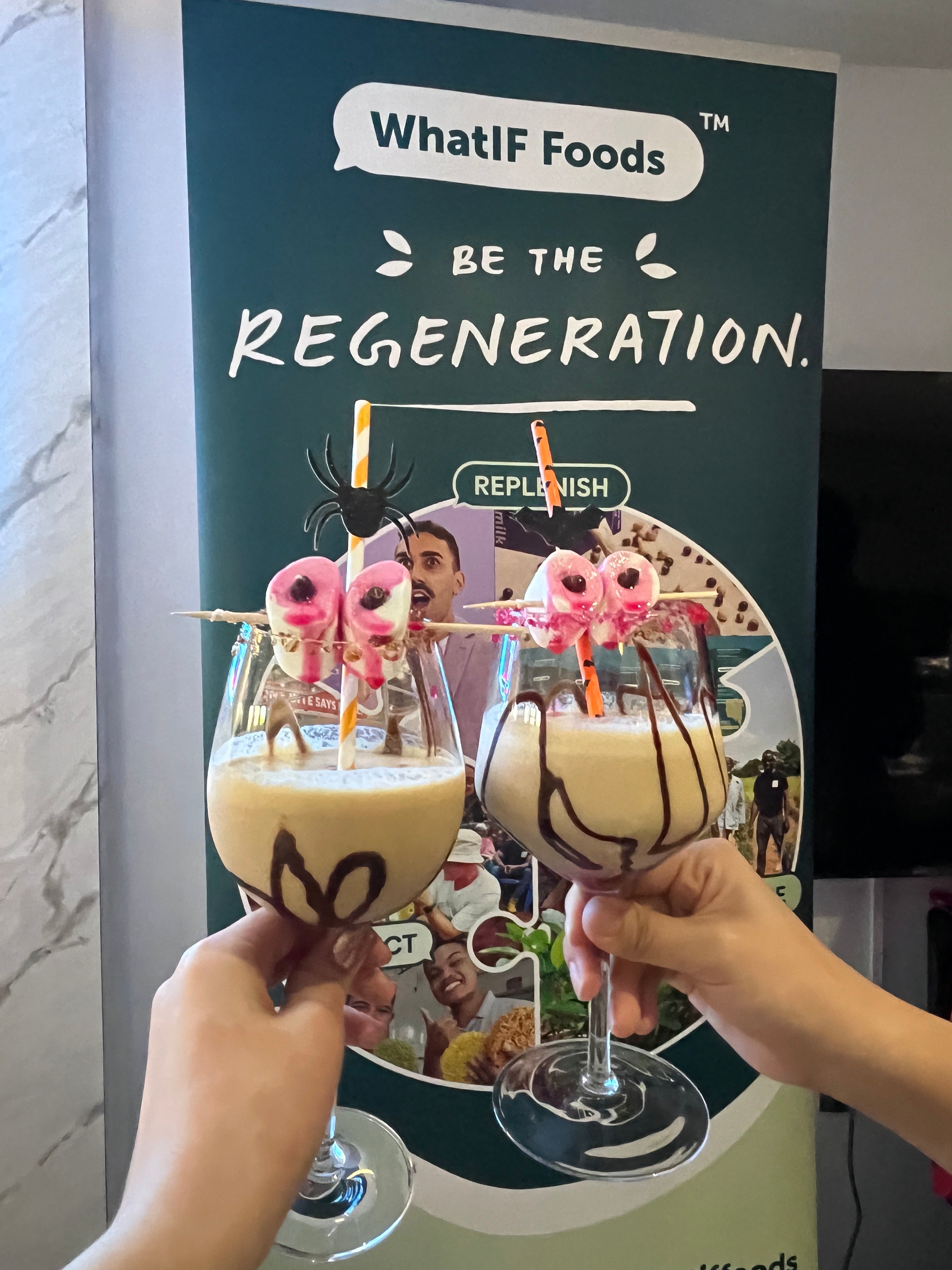 Bloody Halloween BAMnut Milkshake Cocktails Recipe | WhatIF Foods