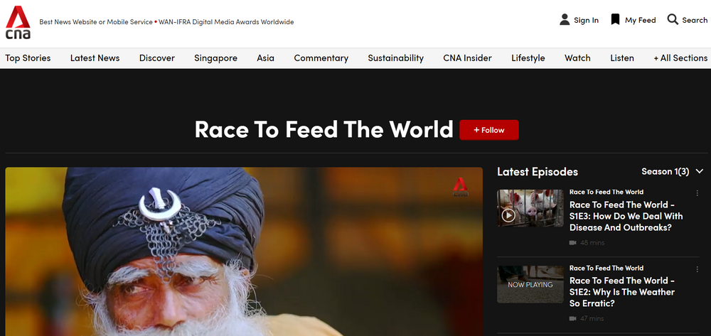 CNA - Race To Feed The World