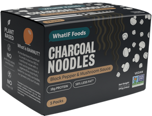 BAMNUT NOODLES WITH BLACK PEPPER & MUSHROOM SAUCE