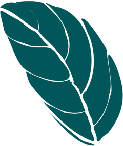 dark green cartoon leaf