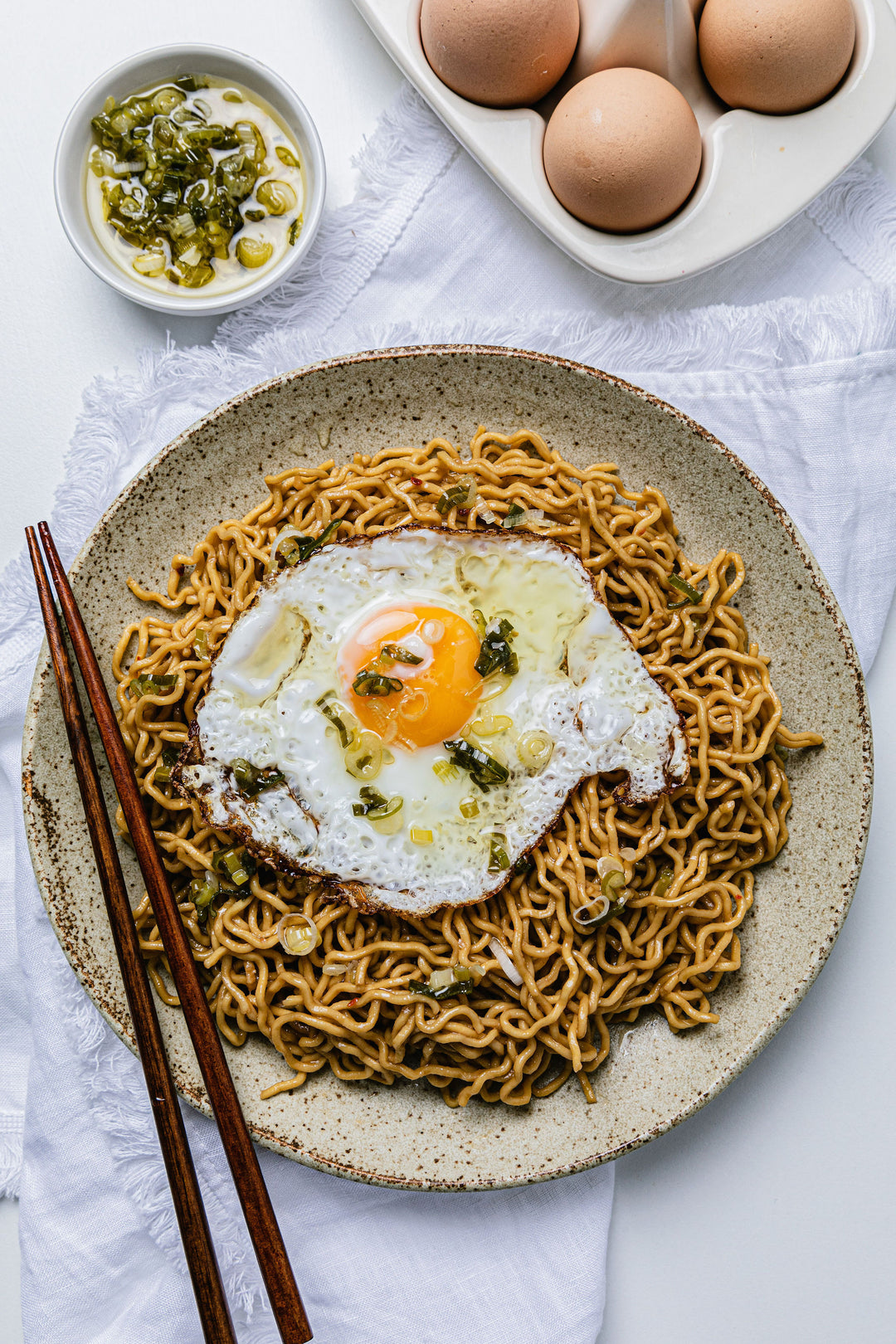 plate of bamnut only noods