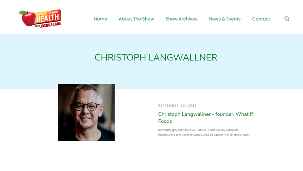 Here's to Your Health with Christoph Langwallner