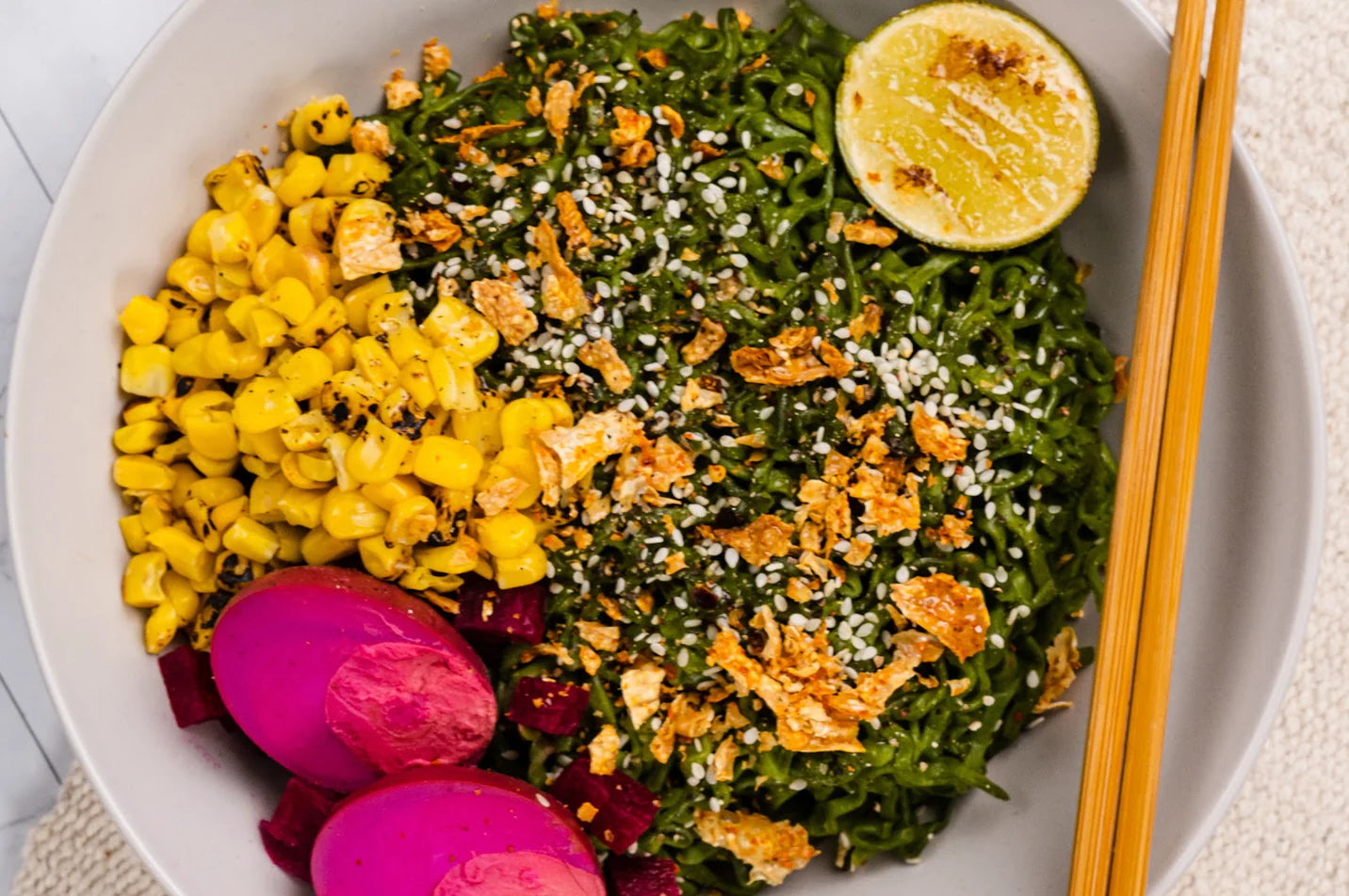 Moringa Noodles - A Green Bowl of Goodness!