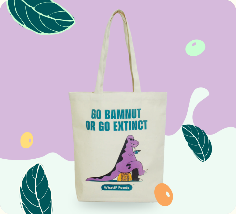 go bamnut or go extinct tote bag