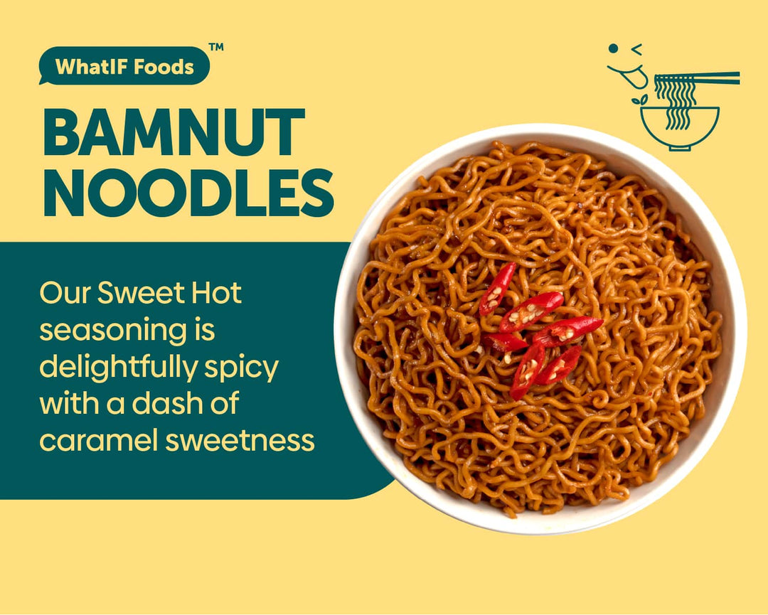 sweet hot bamnut noodles