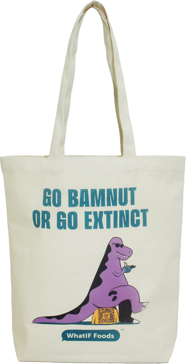 go bamnut or go extinct tote bag